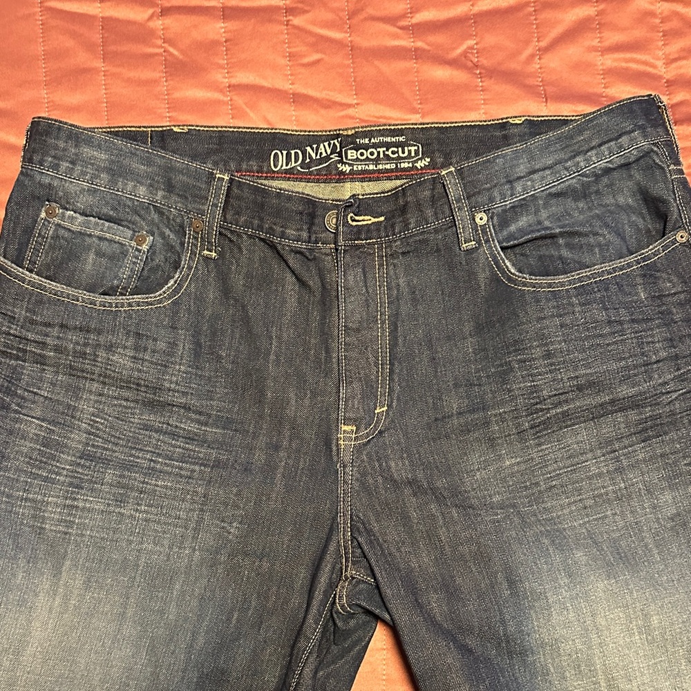 Old Navy Men's Dark Blue Bootcut Jeans